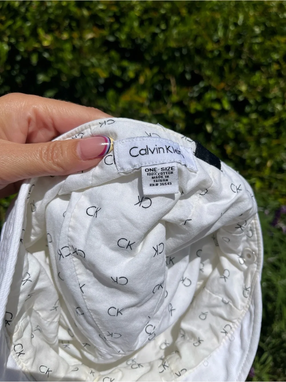 Calvin Klein CK Y2K Newsboy White Cotton Hat Cap 2000s